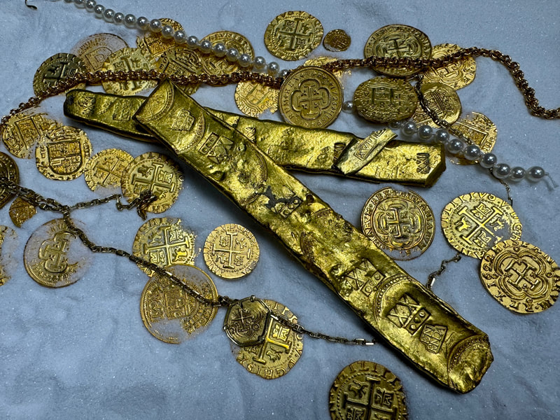 Gold Bar "Atocha 1622 Shipwreck" 25.5 Ounces Sargosa Mont 54