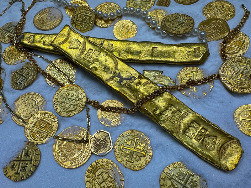 Gold Bar "Atocha 1622 Shipwreck" 25.5 Ounces Sargosa Mont 56