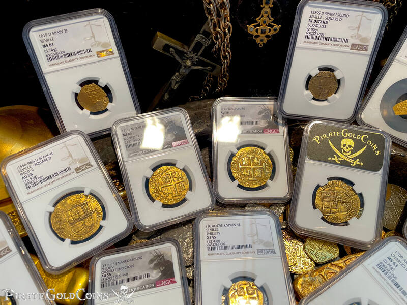 Peru 8 Escudos 1711 "1715 Fleet Shipwreck" NGC 63 34