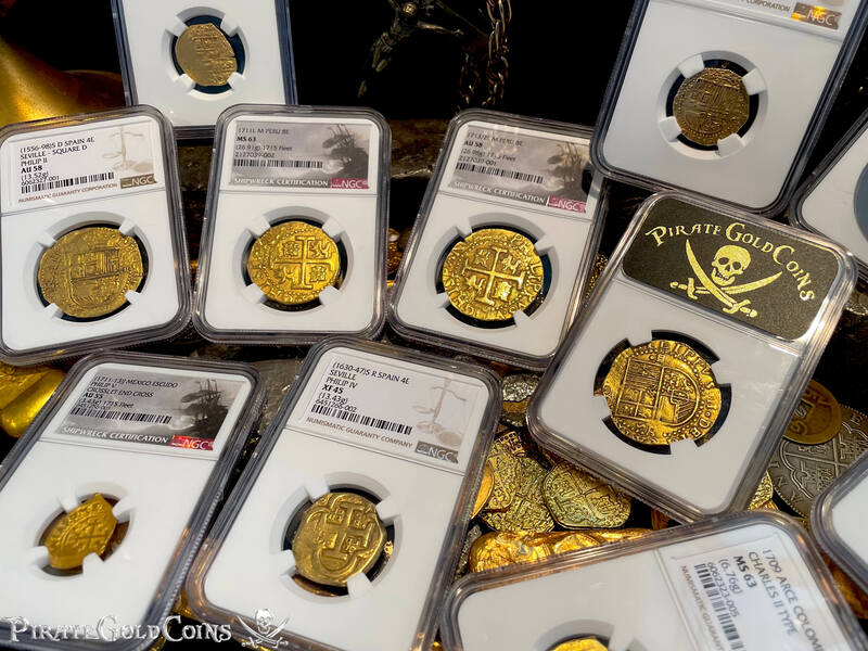 Peru 8 Escudos 1711 "1715 Fleet Shipwreck" NGC 63 46