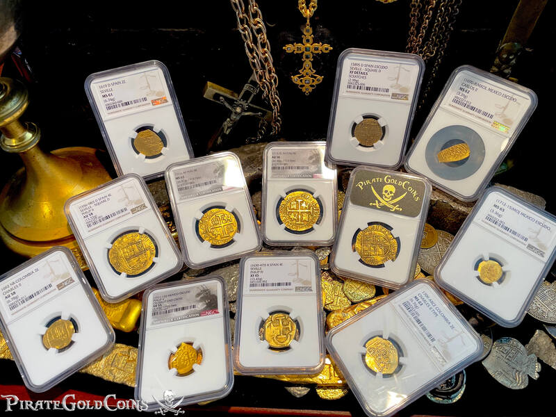 Peru 8 Escudos 1711 "1715 Fleet Shipwreck" NGC 63 49