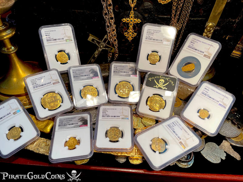 Spain 4 Escudos 1556-98 "Trophy Piece" NGC 55 48