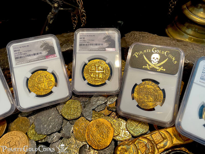 Peru 8 Escudos 1711 "1715 Fleet Shipwreck" NGC 63 60