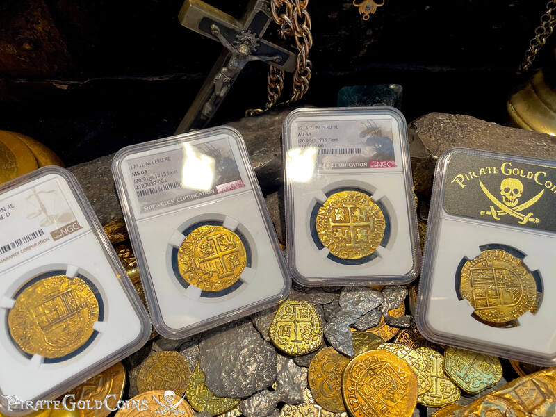 Peru 8 Escudos 1711 "1715 Fleet Shipwreck" NGC 63 61