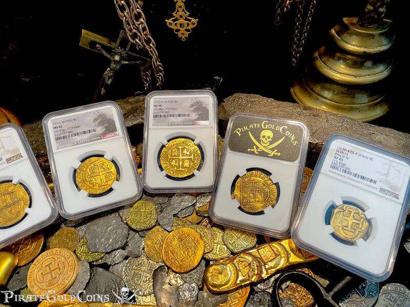 Peru 8 Escudos 1711 "1715 Fleet Shipwreck" NGC 63 62