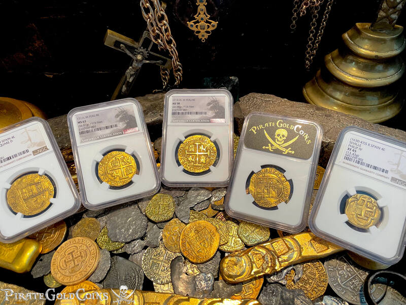 Peru 8 Escudos 1711 "1715 Fleet Shipwreck" NGC 63 66