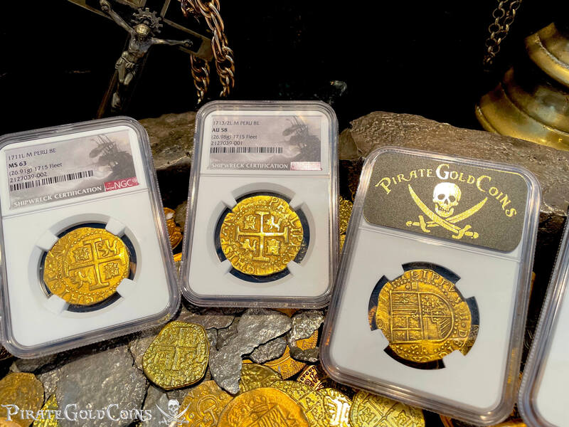 Peru 8 Escudos 1711 "1715 Fleet Shipwreck" NGC 63 69