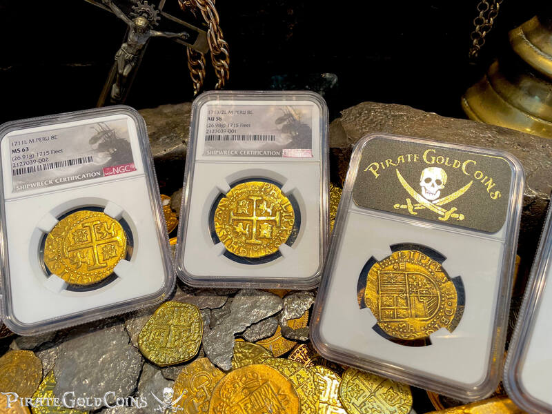 Peru 8 Escudos 1711 "1715 Fleet Shipwreck" NGC 63 70