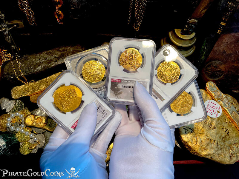 Peru 8 Escudos 1708 "1715 Fleet Shipwreck" NGC 53 23