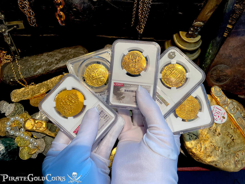 Peru 8 Escudos 1708 "1715 Fleet Shipwreck" NGC 53 27