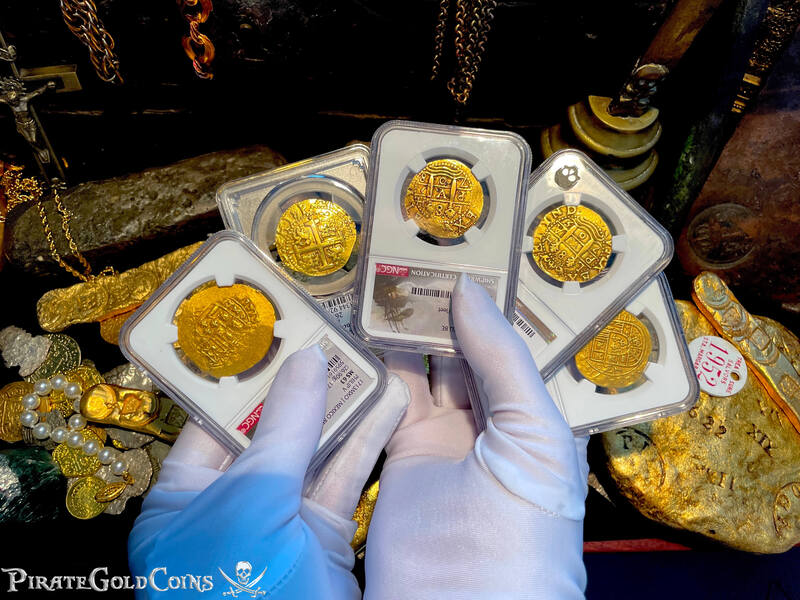 Peru 8 Escudos 1708 "1715 Fleet Shipwreck" NGC 53 15