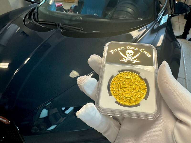 Spain 8 Escudos 1713 "1 of 8 Known" NGC AU 3