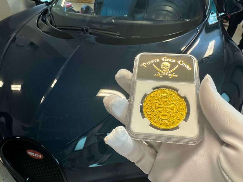 Spain 8 Escudos 1713 "1 of 8 Known" NGC AU 15