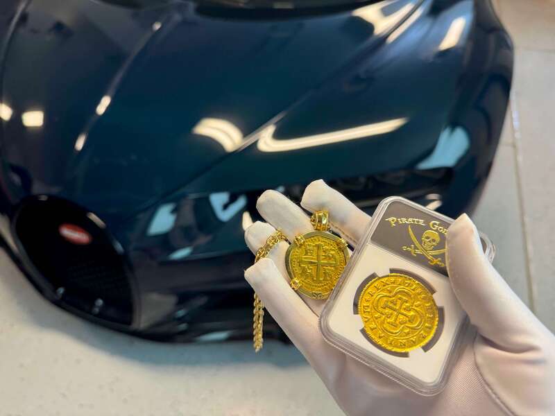 Spain 8 Escudos 1713 "1 of 8 Known" NGC AU 10