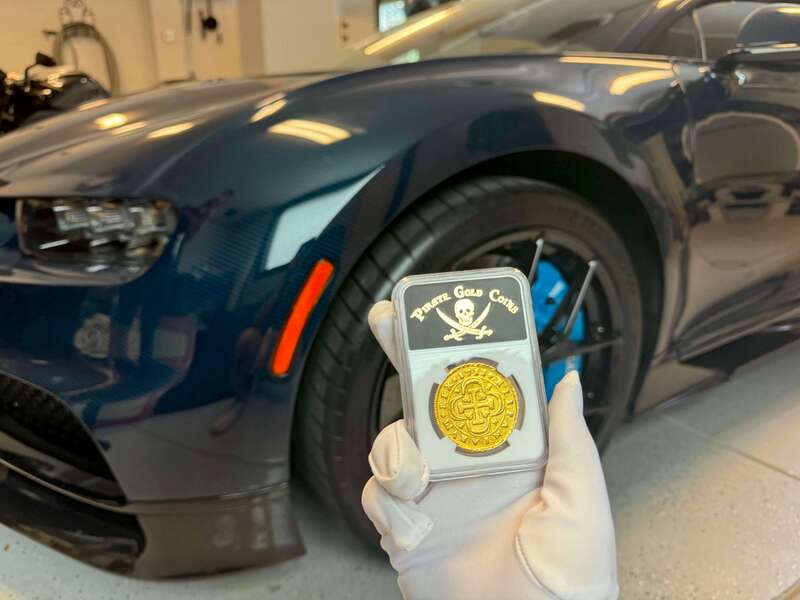 Spain 8 Escudos 1713 "1 of 8 Known" NGC AU 13