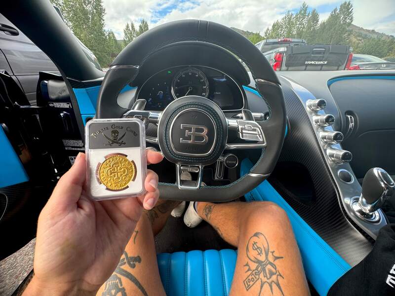 Spain 8 Escudos 1713 "1 of 8 Known" NGC AU 7