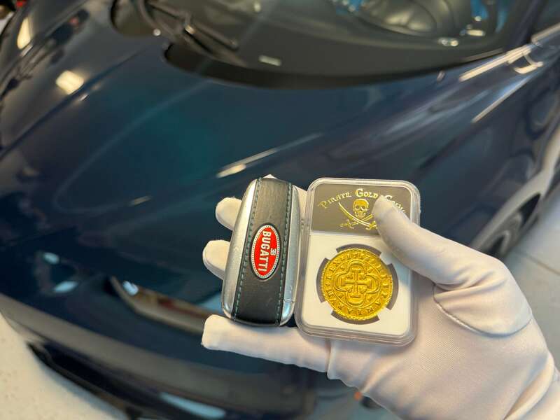 Spain 8 Escudos 1713 "1 of 8 Known" NGC AU 33