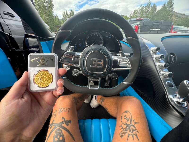 Spain 8 Escudos 1713 "1 of 8 Known" NGC AU 19