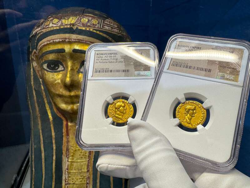 Roman Empire "Caligula" 37-41AD NGC VF 5x2 32