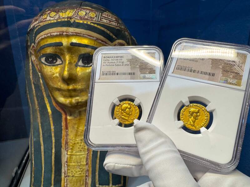 Roman Empire "Caligula" 37-41AD NGC VF 5x2 33