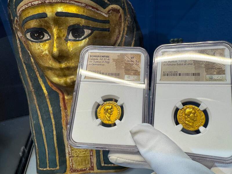 Roman Empire "Caligula" 37-41AD NGC VF 5x2 39