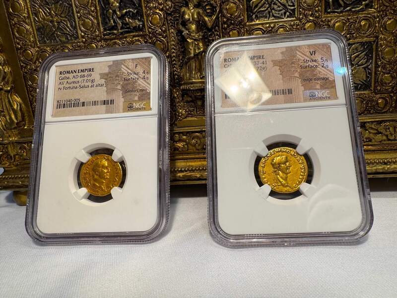 Roman Empire "Caligula" 37-41AD NGC VF 5x2 24