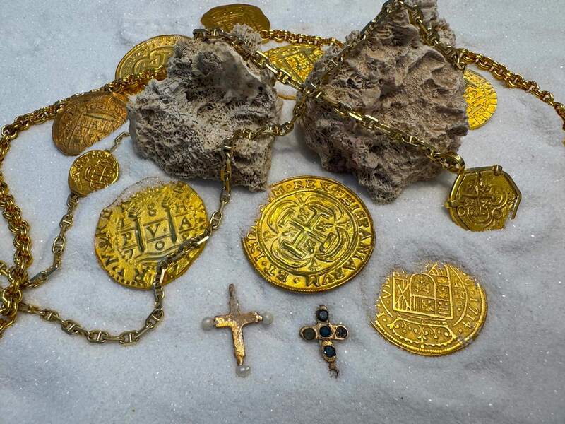 Pearl Cross from Unidentified Shipwreck 18th Cent. 18