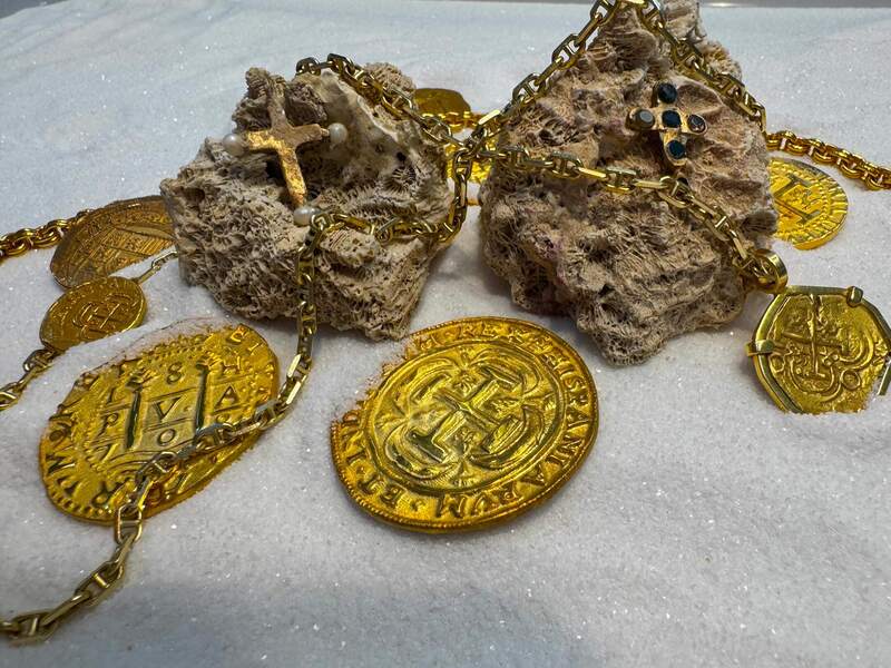 Pearl Cross from Unidentified Shipwreck 18th Cent. 48