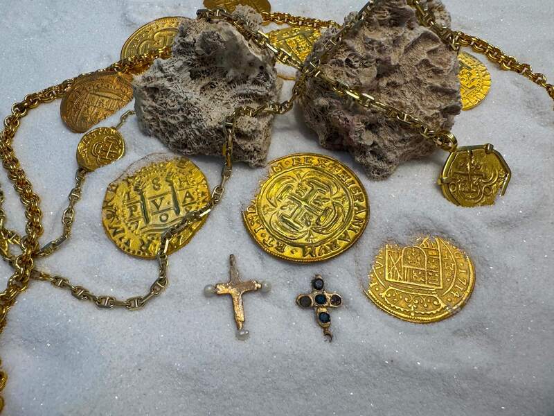 Pearl Cross from Unidentified Shipwreck 18th Cent. 19