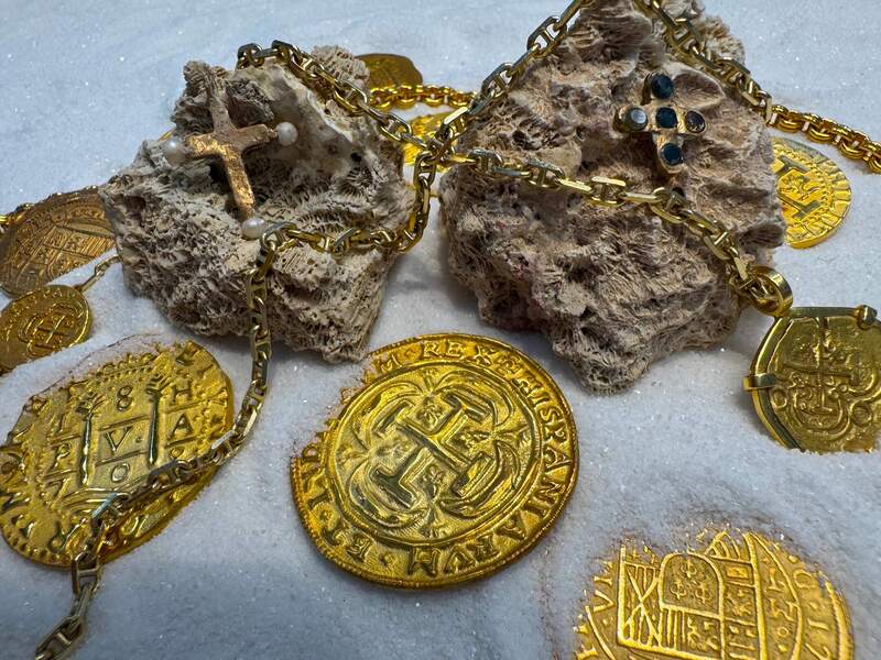 Pearl Cross from Unidentified Shipwreck 18th Cent. 43