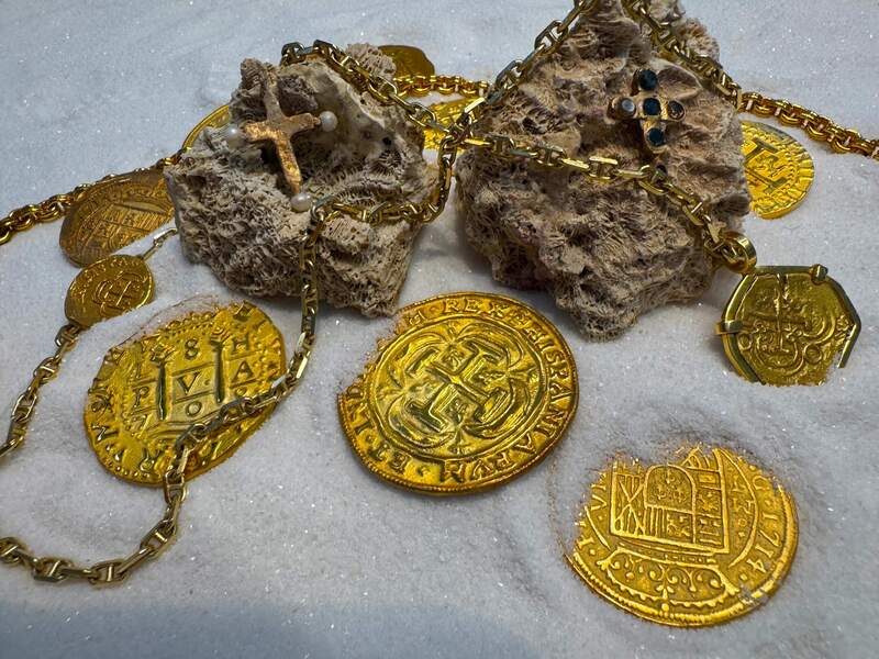 Pearl Cross from Unidentified Shipwreck 18th Cent. 44