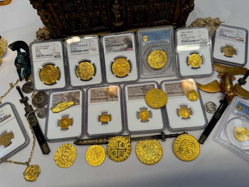 Peru 4 Escudos 1700 "1715 Fleet Shipwreck" NGC 63+ 45