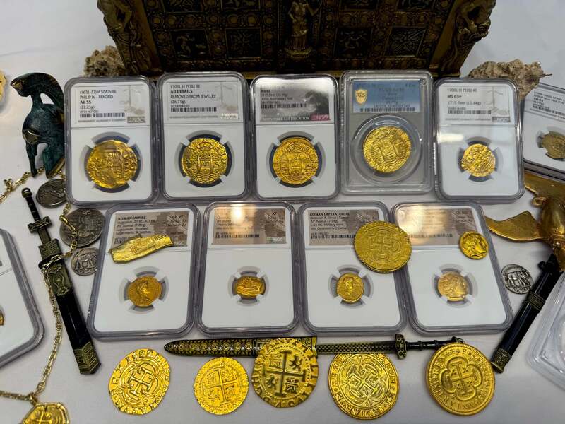 Peru 4 Escudos 1700 "1715 Fleet Shipwreck" NGC 63+ 48