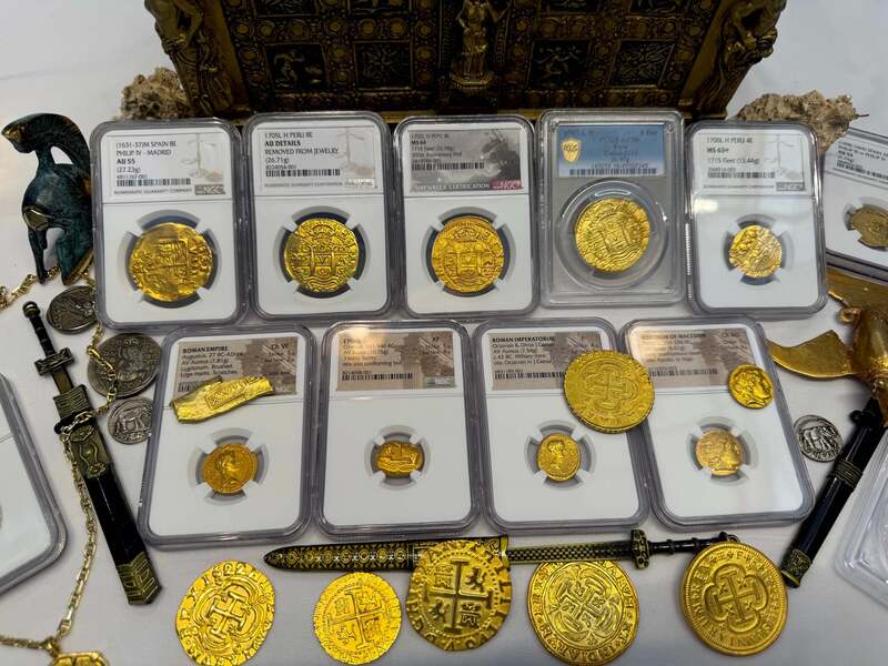 Peru 4 Escudos 1700 "1715 Fleet Shipwreck" NGC 63+ 49