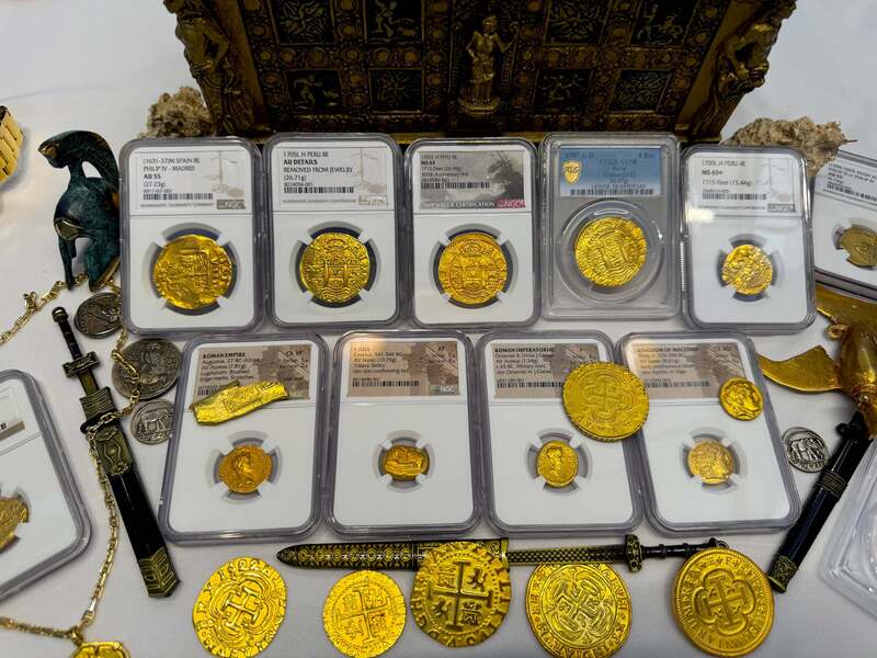 Peru 4 Escudos 1700 "1715 Fleet Shipwreck" NGC 63+ 50