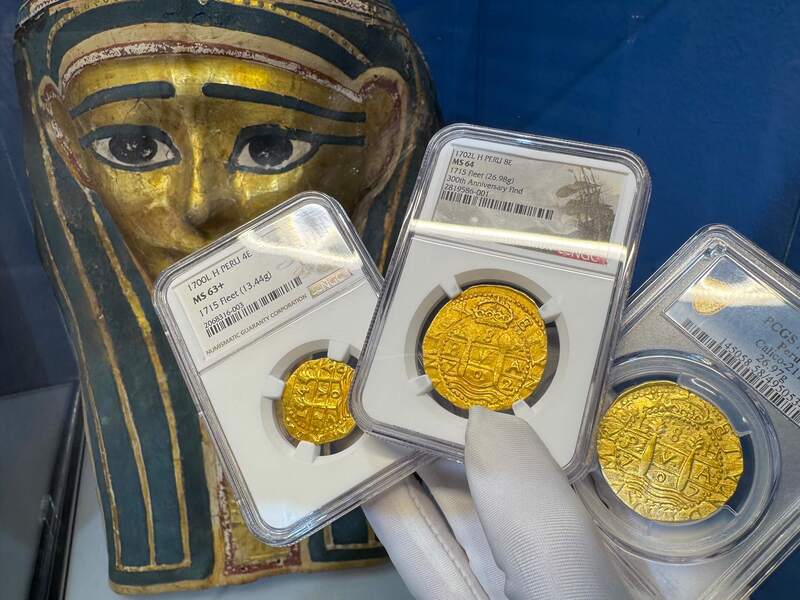 Peru 4 Escudos 1700 "1715 Fleet Shipwreck" NGC 63+ 54