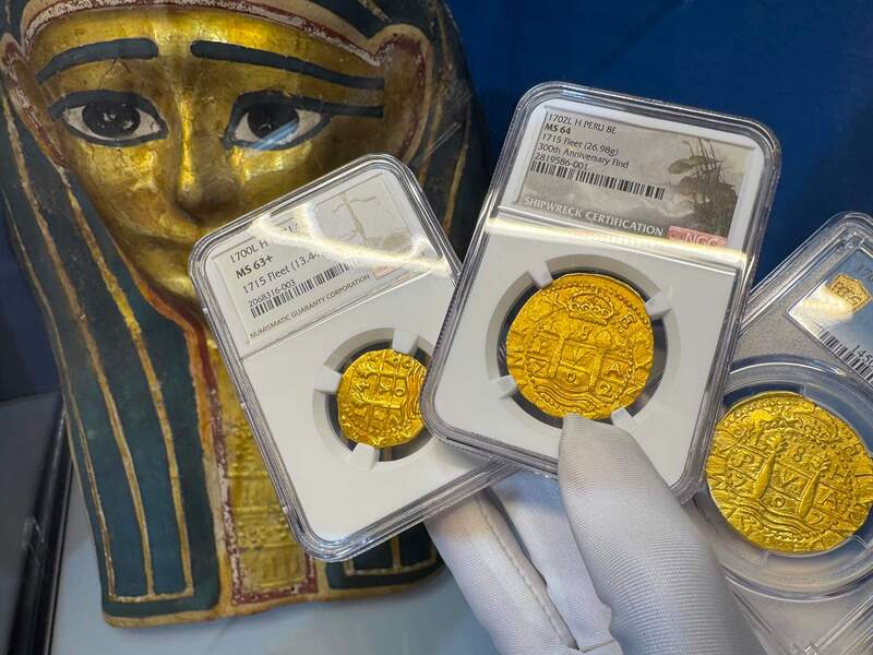 Peru 4 Escudos 1700 "1715 Fleet Shipwreck" NGC 63+ 55