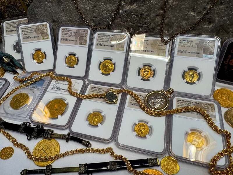 Roman Empire "Galba - Boscoreale Toning" NGC VF 5x2 31