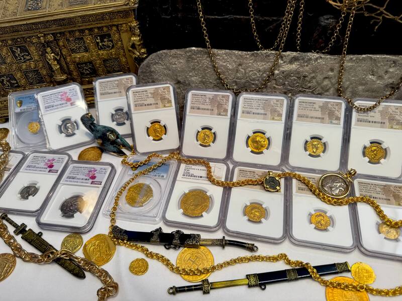 Roman Empire "Nero as Augustus" NGC Ch VF 5x4 16