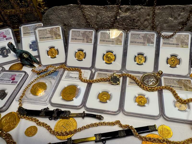 Roman Empire "Nero as Augustus" NGC Ch VF 5x4 14