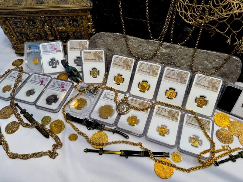 Roman Empire "Nero as Augustus" NGC Ch VF 5x4 51