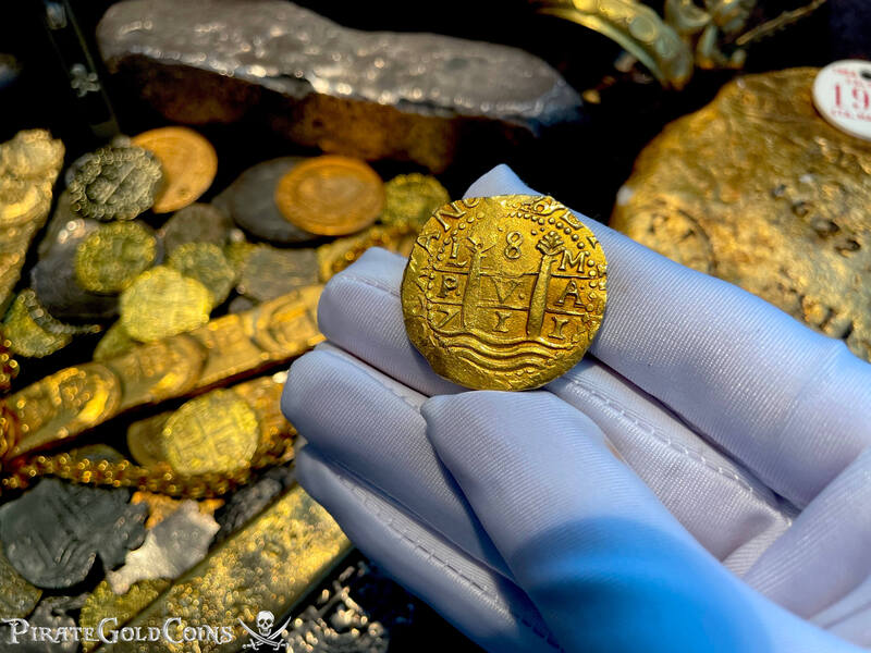 Peru 8 Escudos 1711 "1715 Fleet Shipwreck" RAW 14
