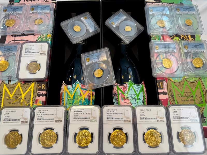 Peru 8 Escudos 1724 "Only 3 Graded" NGC 45 75