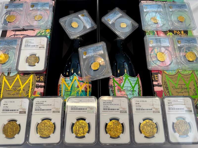 Peru 8 Escudos 1724 "Only 3 Graded" NGC 45 77