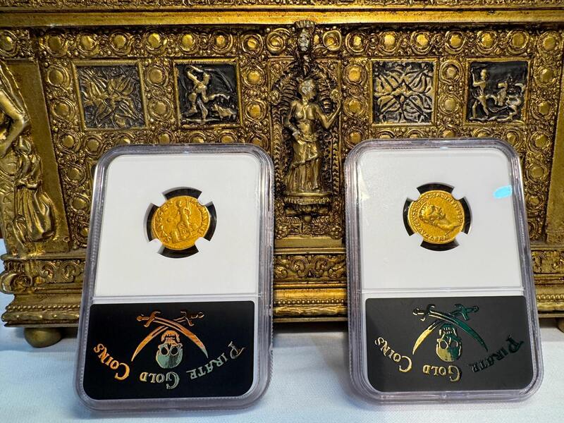 Roman Empire "Galba" 68-69AD NGC F 4x4 13