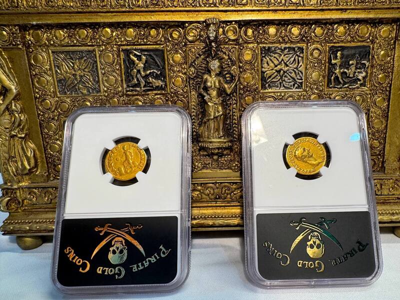 Roman Empire "Galba" 68-69AD NGC F 4x4 14