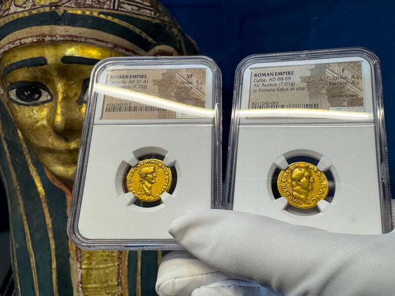 Roman Empire "Galba" 68-69AD NGC F 4x4 30