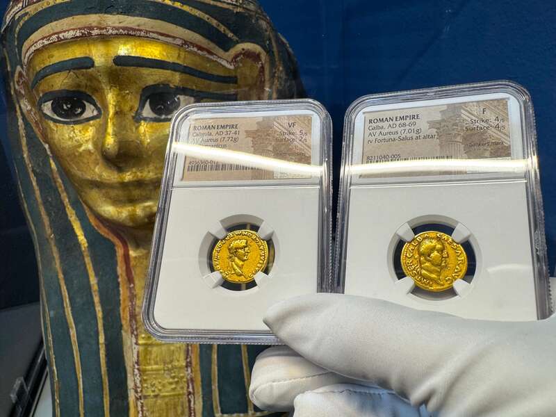 Roman Empire "Galba" 68-69AD NGC F 4x4 31