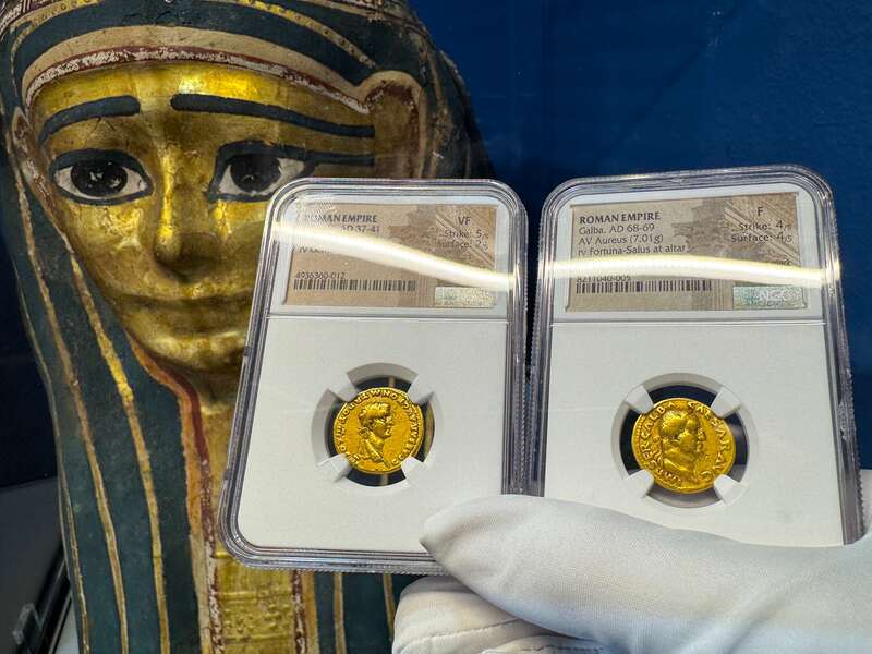 Roman Empire "Galba" 68-69AD NGC F 4x4 32