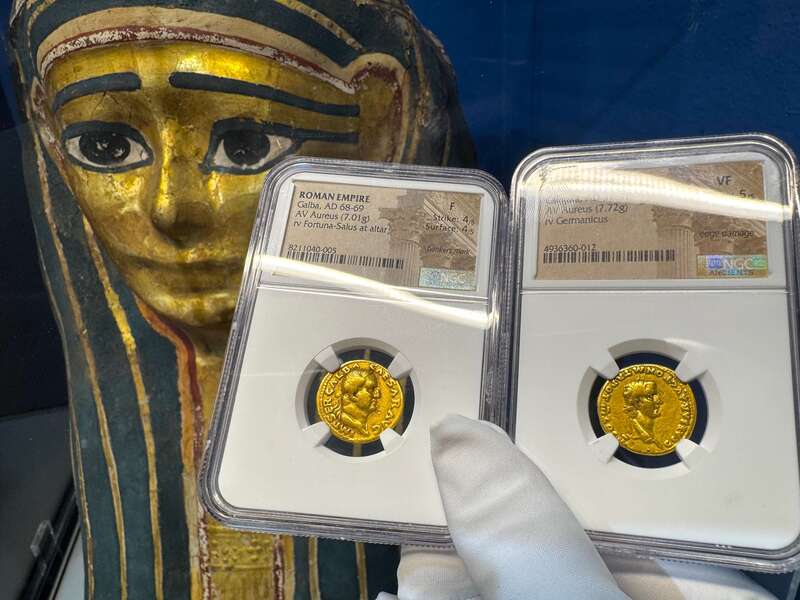 Roman Empire "Galba" 68-69AD NGC F 4x4 38
